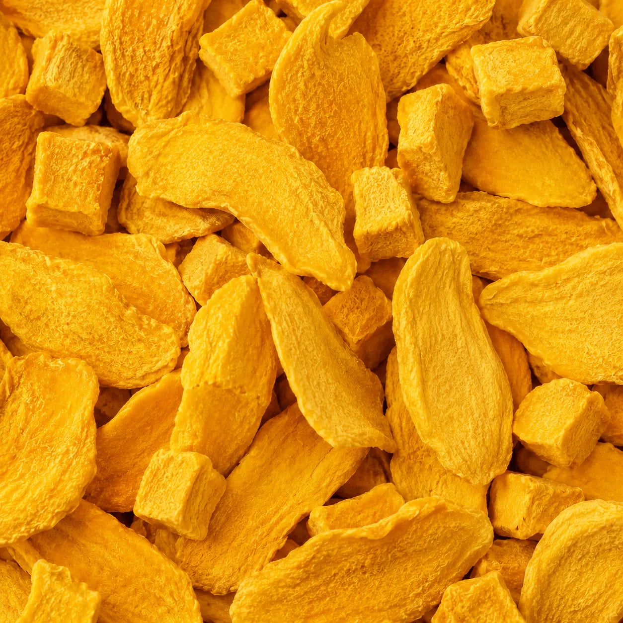 Manga Liofilizada em Chips
