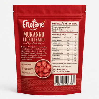 Morango Liofilizado em Chips